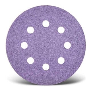 Purple Hd Klett-schleifscheiben, 115 Mm, 8-loch, F. Exzenterschleifer, Keramik-mix (50 Stk.) K120 - Menzer
