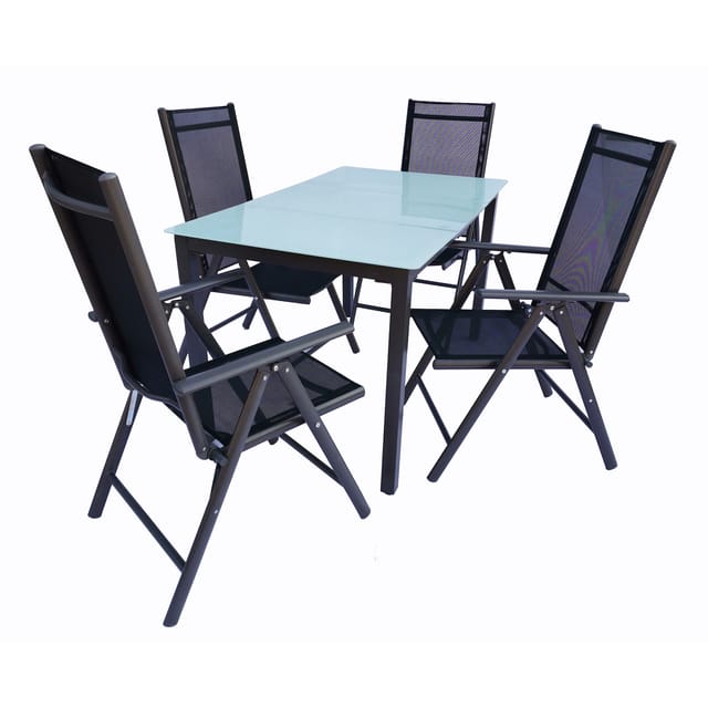 Ebuy24 - 5 Tlg. Alu Gartenset Sitzgruppe 140 Ma