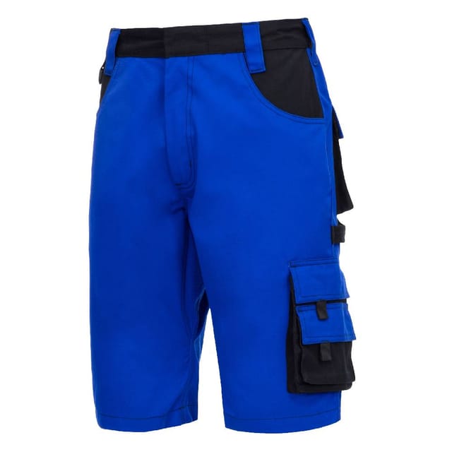 Nitras Motion Tex Plus, Arbeitshose, Kurz Blau / Schwarz 44 7601-44