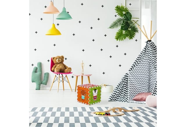 Relaxdays Puzzlematte Tiere, 9-teilige Spielmatte, Schadstofffrei, Eva Schaumstoff, Kinderzimmer, 86 X 86 Cm, Bunt