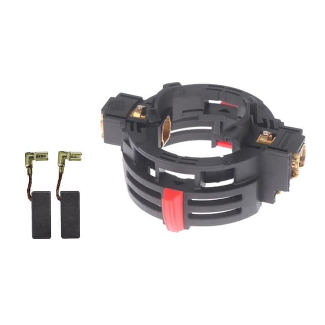 Trade-shop - Motorkohlen-halter / Kohlebürsten-halter + 2 Kohlen Kompatibel Mit Bosch Gsb 20-2 Ret, Gsb 21-2 Re, Gsb 21-2 Rct, Gsb 780-2 Re Bohrhammer