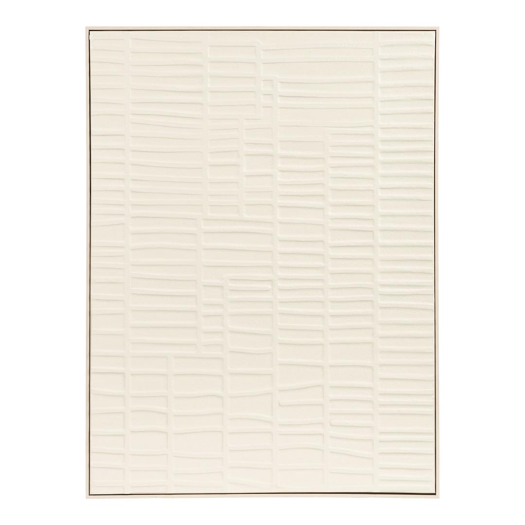 Edda Relief Wanddekoration Beige.