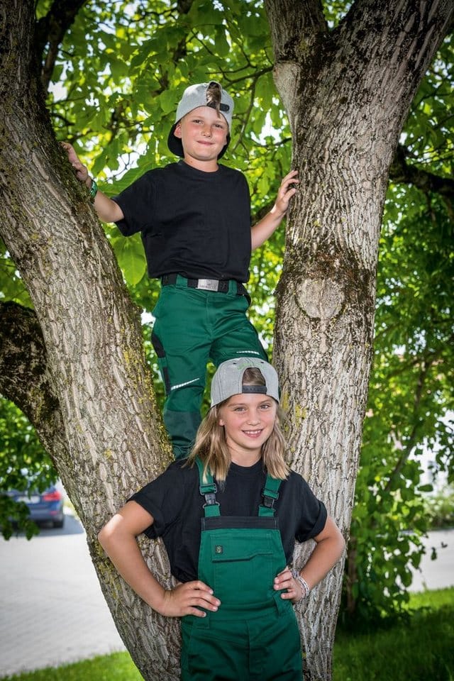 Leibwächter Kinderbundhose Flxkh Gr. 116 Grün/schwarz