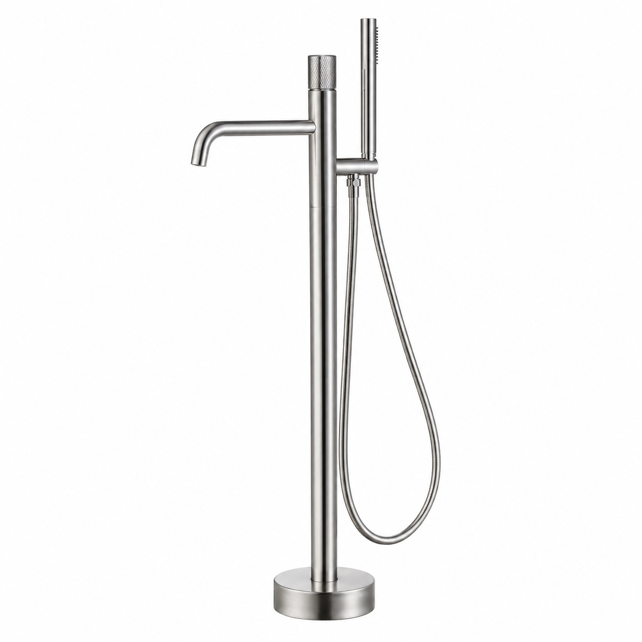 Standbadarmatur Aus Edelstahl Aisi 304 Mit Zylindrischem Hebel Nice Trama Rm1420 Edelstahl Gebürstet