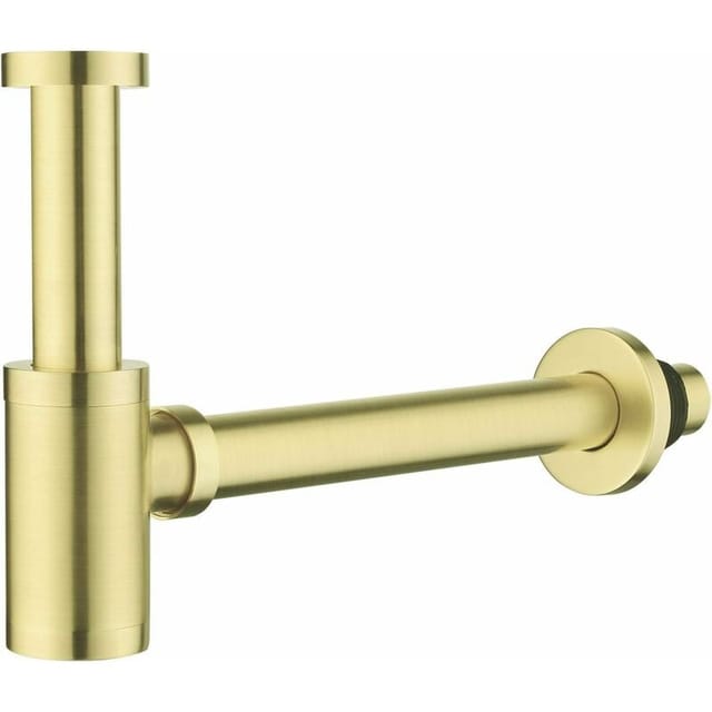 Messing-spülbeckensiphon, Universal-design-siphon 1 1/4 X 32 Mm, Verstellbar, Geruchshemmend, Goldfarben