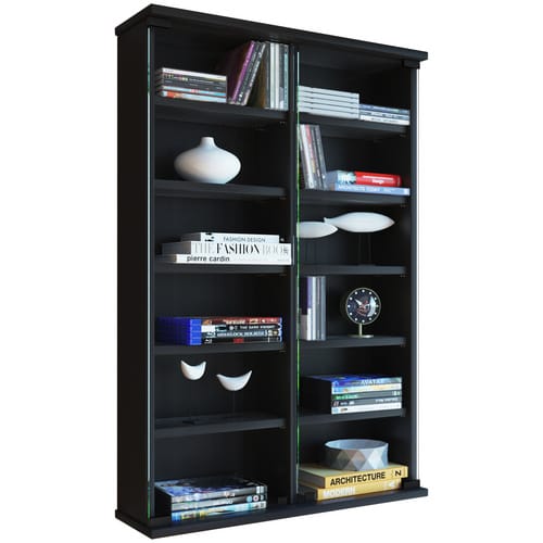 Cd Dvd Wandregal Schrank Zuntisa Glastür