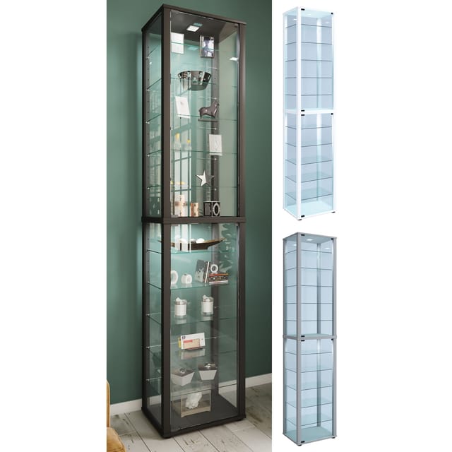 Ebuy24 - Holz Glas Stand Vitrine Kavisa Xxl