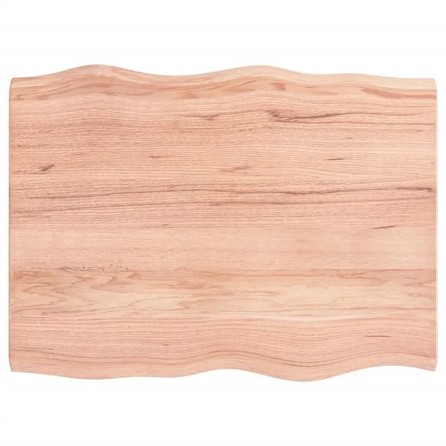 Tischplatte 80x60x(2-4) Cm Massivholz Behandelt Baumkante - Vidaxl