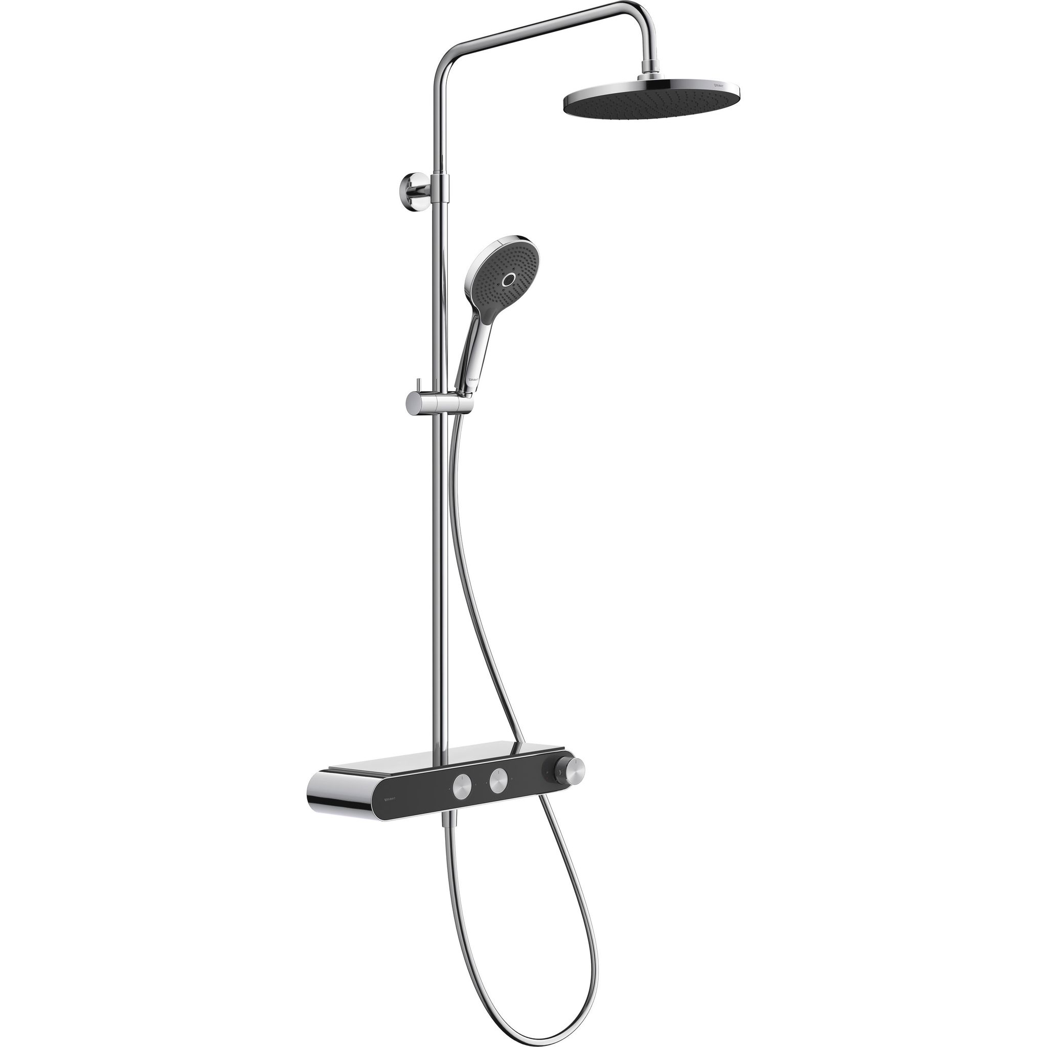 Duravit Shower Systems Duschsystem Shelf 1050, Minusflow, Schwarz
