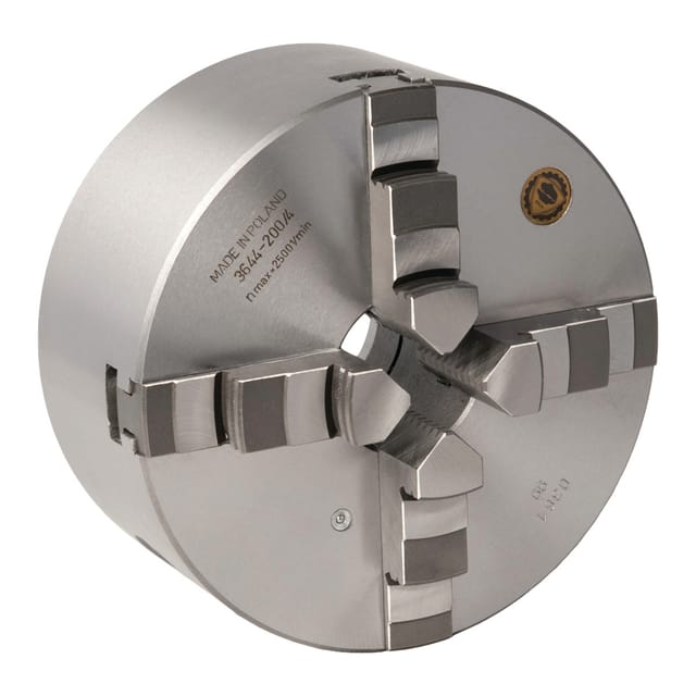 Optimum 3450355 Bison Vierbacken-drehfutter Guss Camlock, Zentrisch Spannend Ø