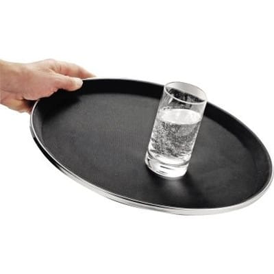 Serviertablett ® Tennessee 35,5cm Fiberglas Farbe: Schwarz