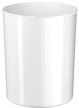Papierkorb I-line 28,3 X 34 Cm (d. X H) 20l Styrol-methylmethacrylat Farbe: Weiß 1 Sortierfach