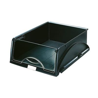 Leitz - Briefablage Sorty Din A4 Din C4 Überbreite Polystyrol Farbe: Schwarz