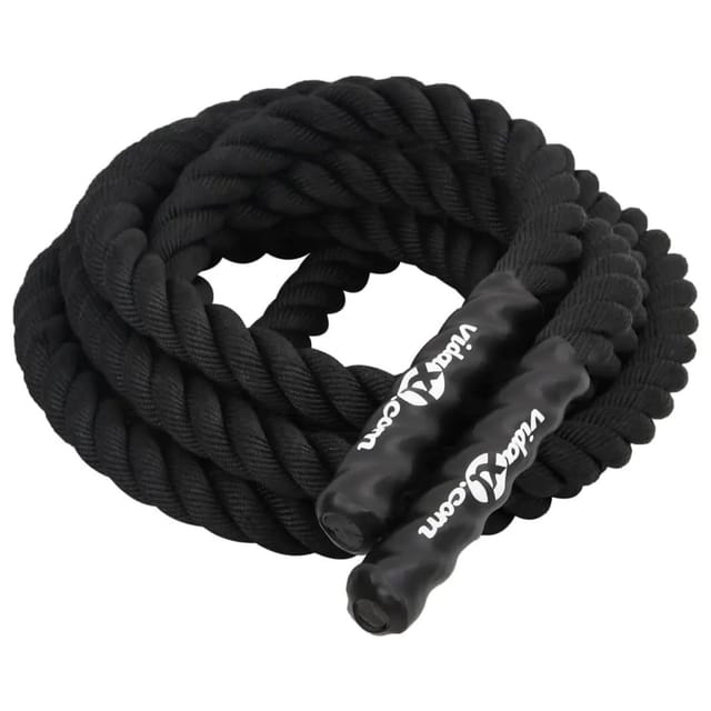 Trainingsseil Schwarz 9 M 6,8 Kg Polyester Vidaxl