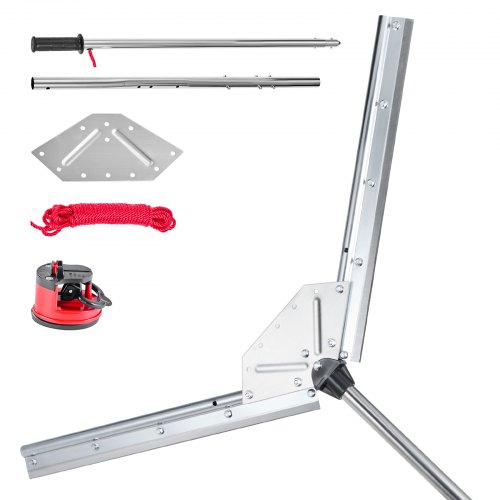 Teichrechen, Wasser Unkrautrechen Mit 939 Mm Max. Schnittbreite, Stahlklingen, See-unkrautschneider Mit 9 M Nylonseil, Seerechen Zum Entfernen Von Rohrkolben, Schilf, Seerosenblätter