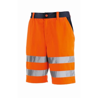 Warnschutz-shorts Erie Leuchtorange/navy 44 4345 - Texxor