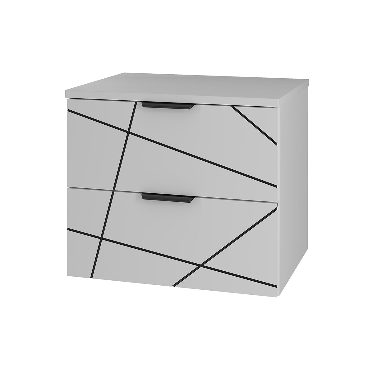 Waschtischunterschrank 60cm Waschtisch Teren Weiß