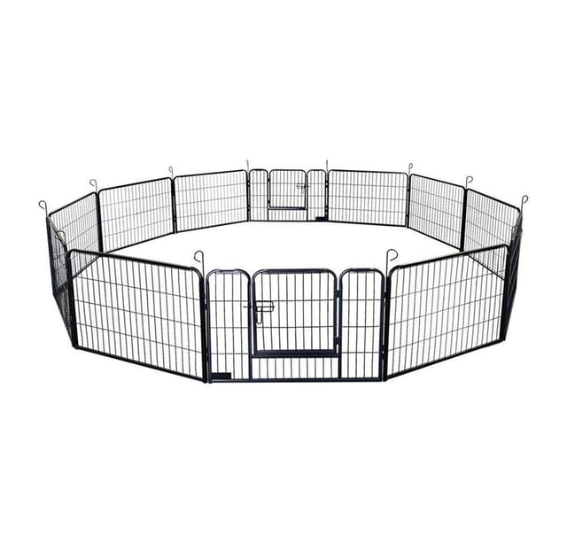 Home Deluxe - Welpenauslauf Barki 80 X 60 Cm / 12-teilig Größe 80 X 60 Cm, Ausstattung 12 Tlg. Welpenlaufstall Freigehege Tiere Welpen