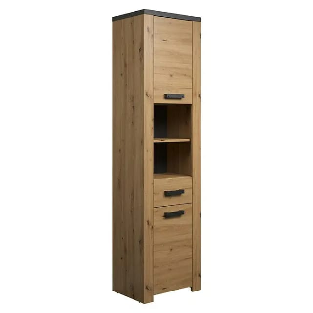 Trendteam - Follow Hochschrank Bad Eiche Dekor.