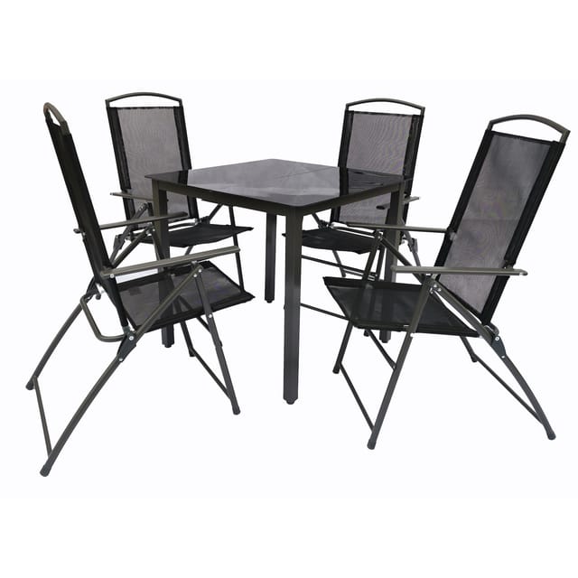 Ebuy24 - 5-tlg Sitzgruppe Gartenmöbel Set 80s