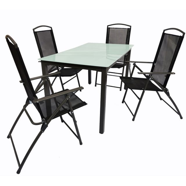 5-tlg Sitzgruppe Gartenmöbel Set 140m