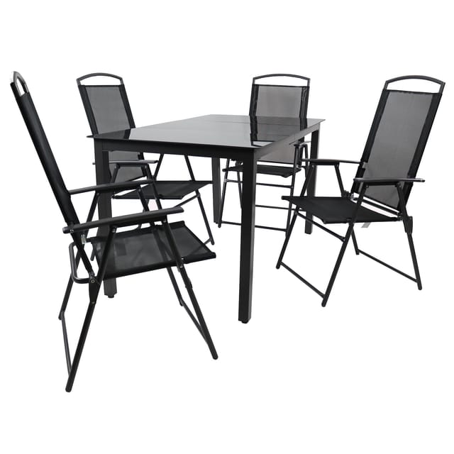 Ebuy24 - 5-tlg Sitzgruppe Gartenmöbel Set 140s