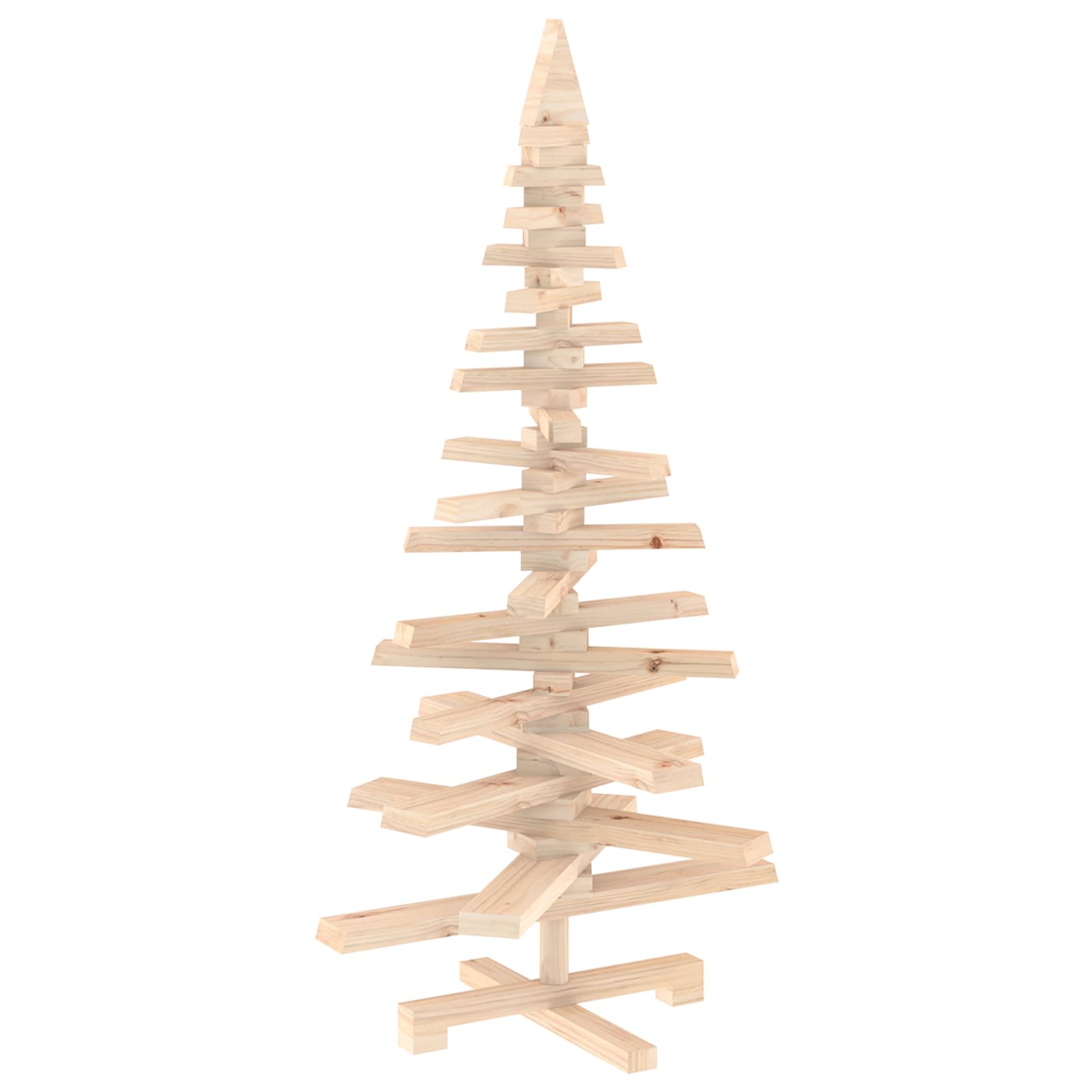 Holz Weihnachtsbaum Kotka 120 Cm Massives Kiefernholz Natürlich Vidaxl