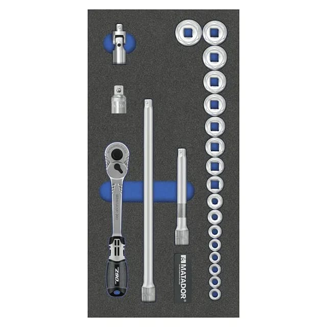 Mts Steckschlüssel-satz 6-kt., 22-tlg., 10 Mm (3/8'): 6-22 Mm (1/3