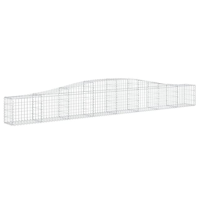 Vidaxl - Gabionen Mit Hochbogen 25 Stk. 400x30x40/60 Cm Verzinktes Eisen