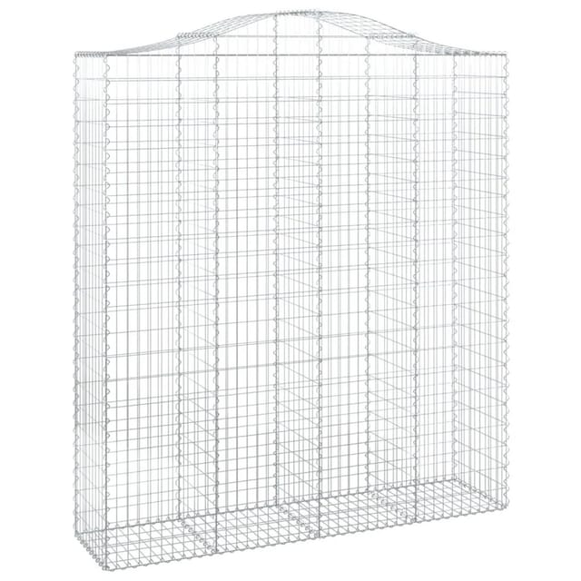 Vidaxl - Gabionen Mit Hochbogen 11stk. 200x50x220/240cm Verzinktes Eisen