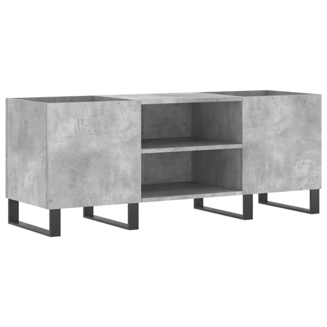 Vidaxl - Plattenschrank Betongrau 121x38x48 Cm Holzwerkstoff