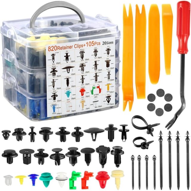 Auto Befestigung Clips, 925 Stück Universal Auto Befestigung Clips Türverkleidung Befestigungclips Plastikklips Klammern Stoßstangen Kunststoffniet