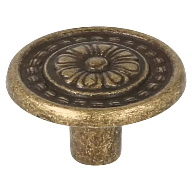 Schachtel Mit 10 Zamak-knöpfen D30 Altmessing Ref 7-1093 32