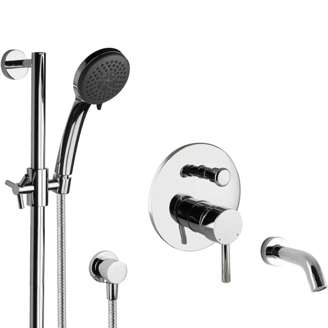 Dusch Set Für Badewanne Unterputz Badewanneneinlauf Duschstange - Paulgurkes