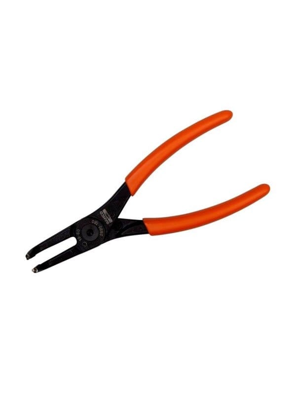 Zange Für Innensicherungsringe Mit Um 90° Abgewinkelten Backen, Brüniert, 180 Mm - Bahco