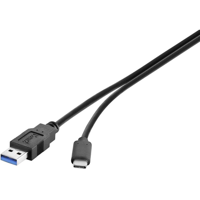 Usb-kabel Usb 3.2 Gen2 (usb 3.1 Gen2) Usb-a Stecker, Usb-c® Stecker 0.15 M Schwarz Vergold - Renkforce