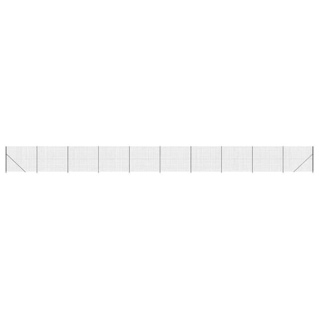 Maschendrahtzaun Mit Bodenflansch Anthrazit 2,2x25 M Vidaxl