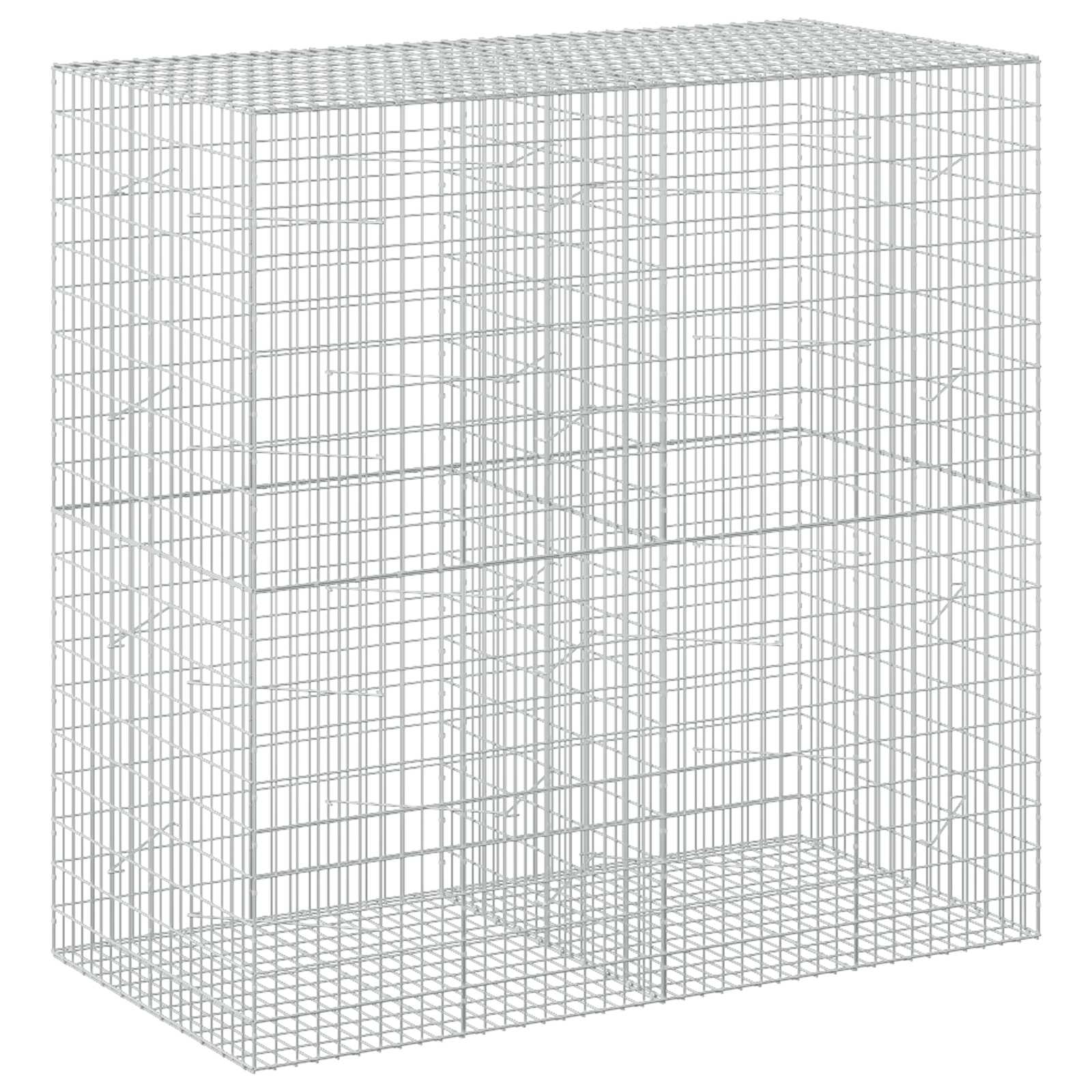 Gabion Mit 5 Mm Draht Und 5x10 Cm Maschen 200x100x200 Cm Vidaxl