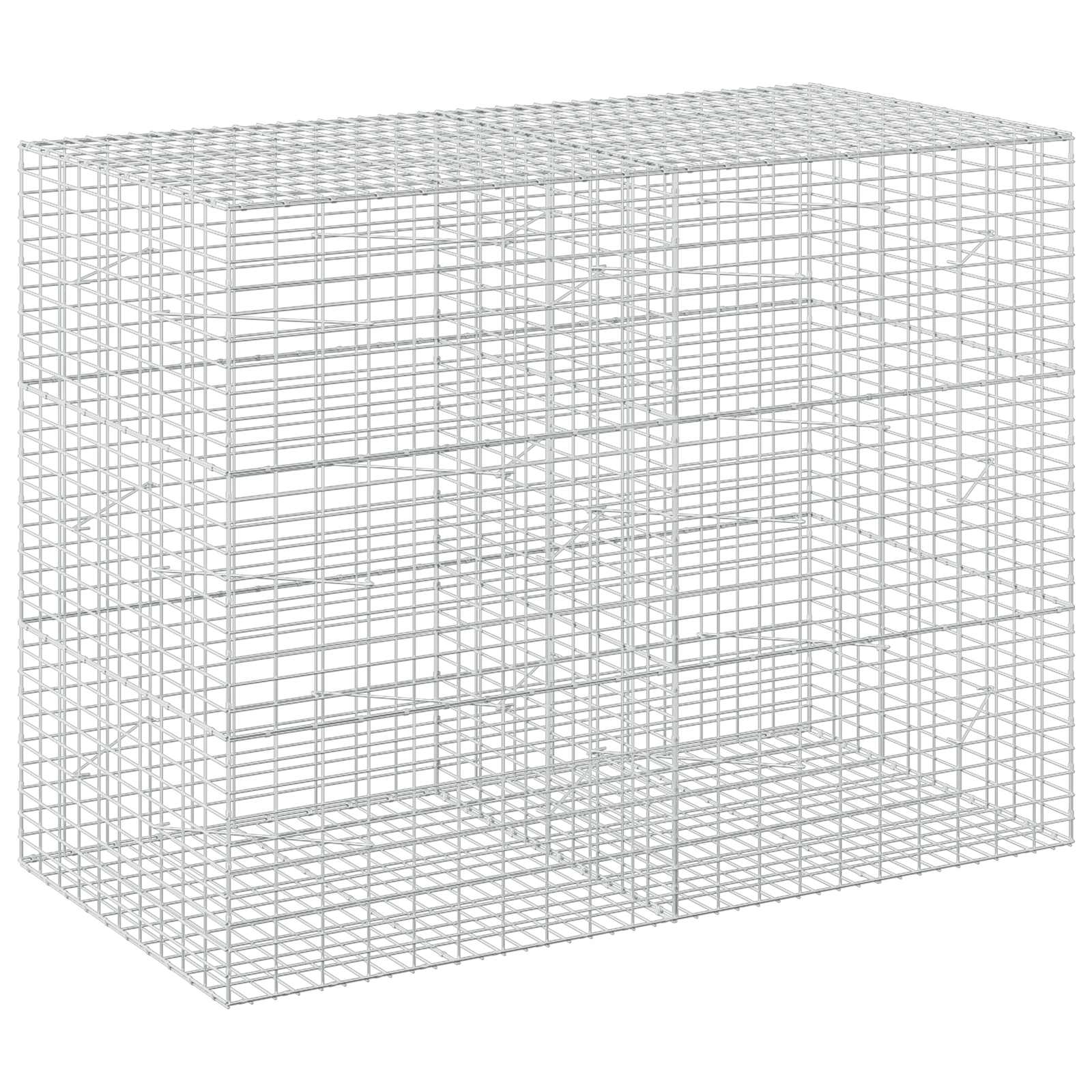 Gabione Mit 5 Mm Draht Und 5x10 Cm Maschen 200x100x150 Cm Vidaxl