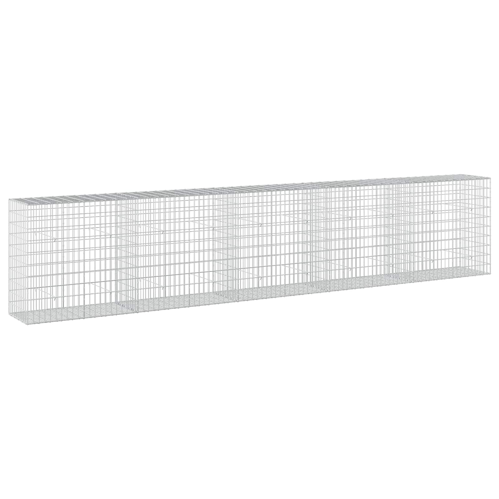 Gabione Mit 5 Mm Draht Und 5x10 Cm Maschen 500x50x100 Cm Vidaxl