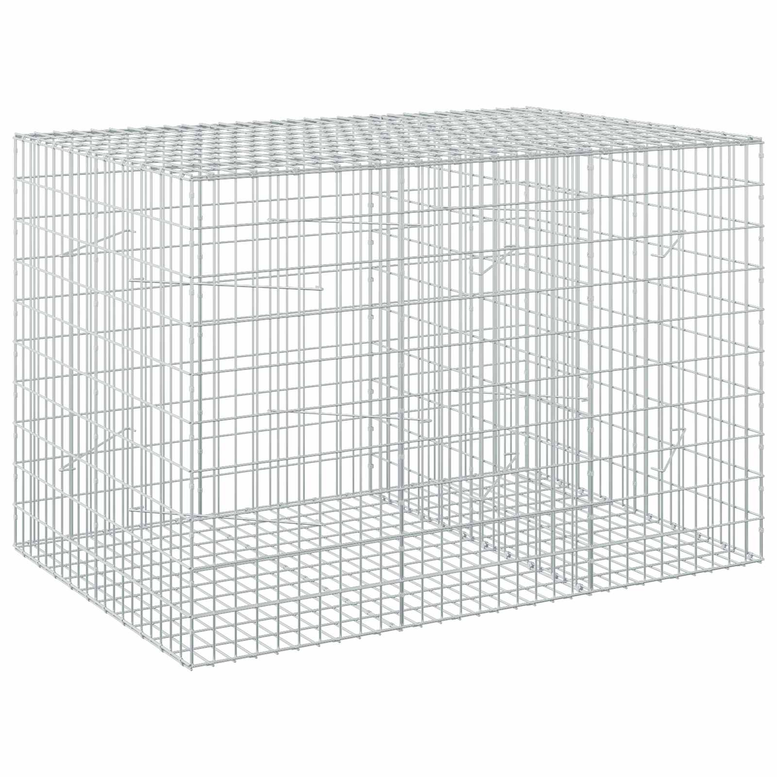 Gabion Mit 5 Mm Draht Und 5x10 Cm Maschen 150x100x100 Cm Vidaxl