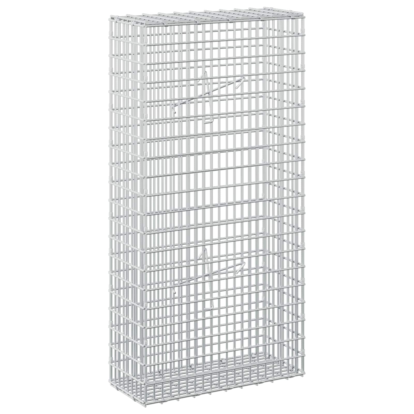Gabione Mit 3,5 Mm Draht Und 5x2,5 Cm Maschen 50x20x100 Cm Vidaxl
