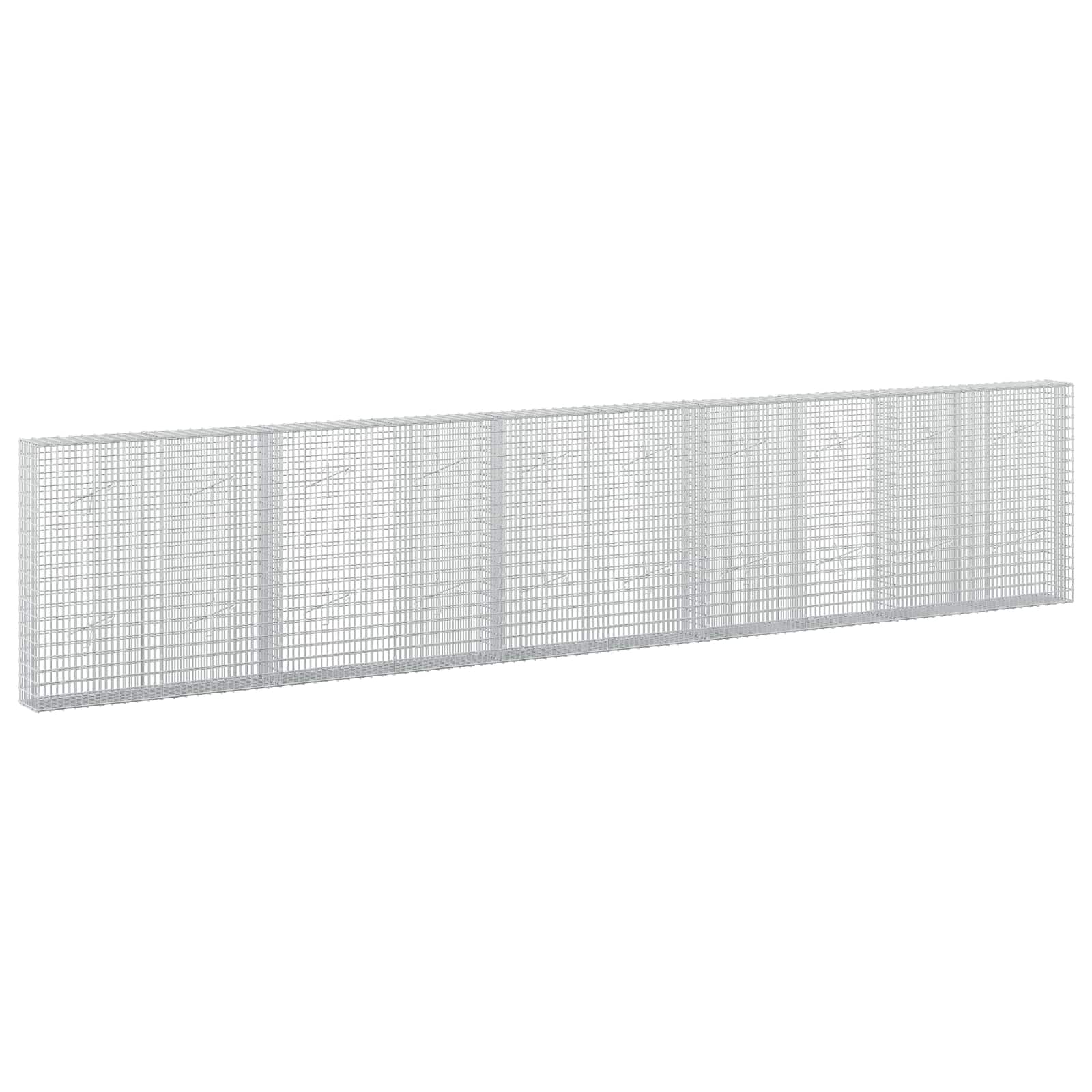 Gabione Mit 3,5 Mm Draht Und 5x2,5 Cm Maschen 500x20x100 Cm Vidaxl