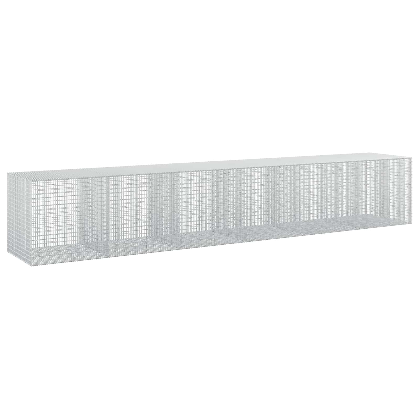 Gabione Mit 3,5 Mm Draht Und 5x2,5 Cm Maschen 600x100x100 Cm Vidaxl