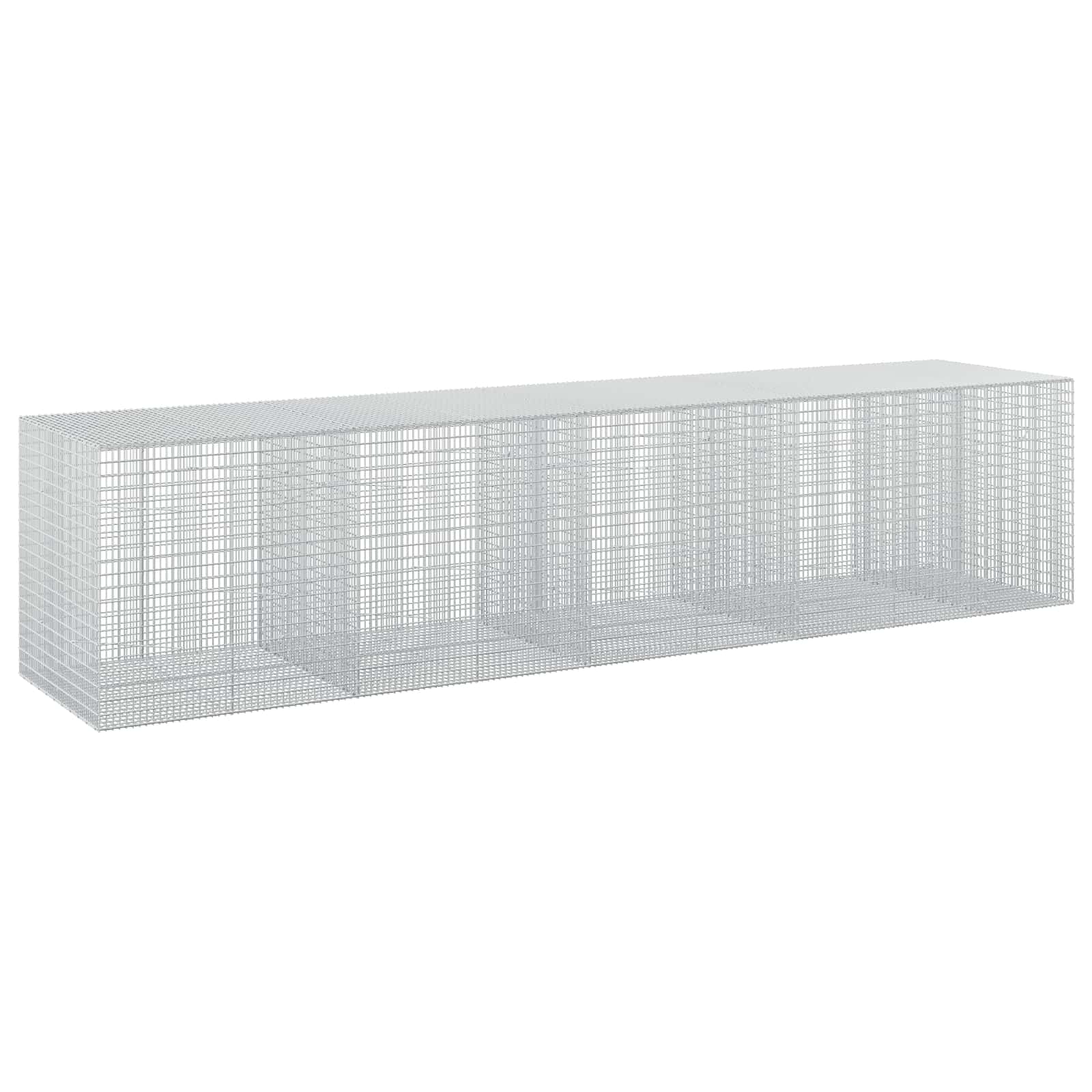 Gabion Mit 3,5 Mm Draht Und 5x2,5 Cm Maschen 450x100x100 Cm Vidaxl