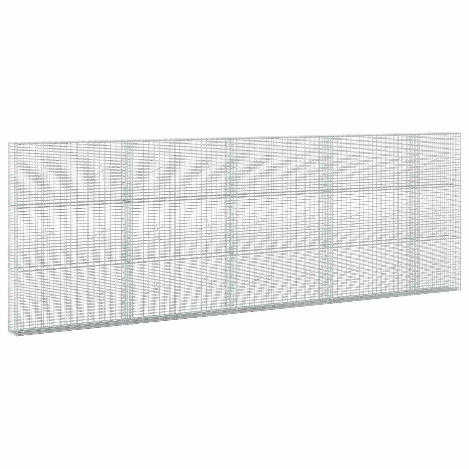 Gabion Mit 3,5 Mm Draht Und 5x2,5 Cm Maschen 450x20x150 Cm Vidaxl