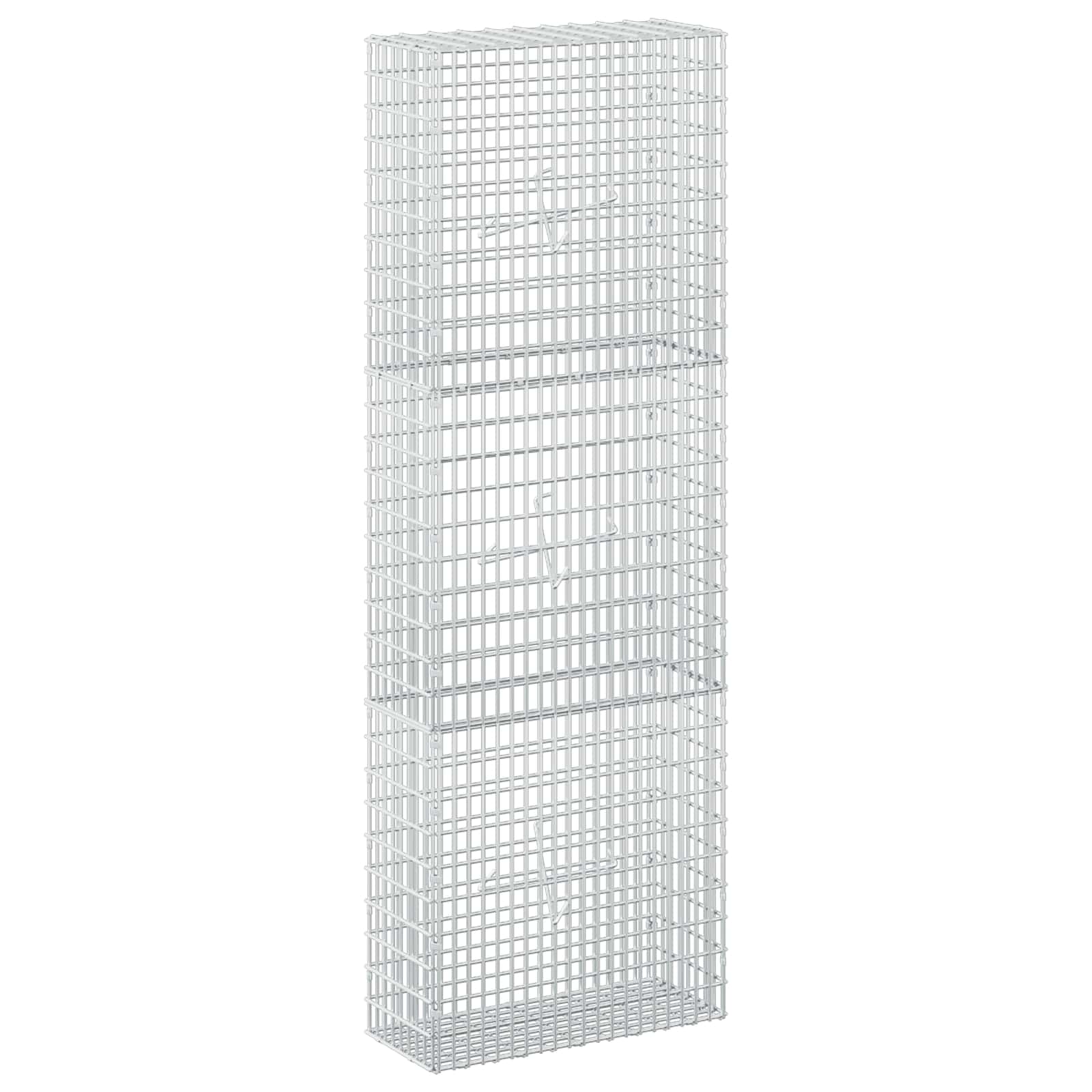 Gabion Mit 3,5 Mm Draht Und 5x2,5 Cm Maschen 50x20x150 Cm Vidaxl