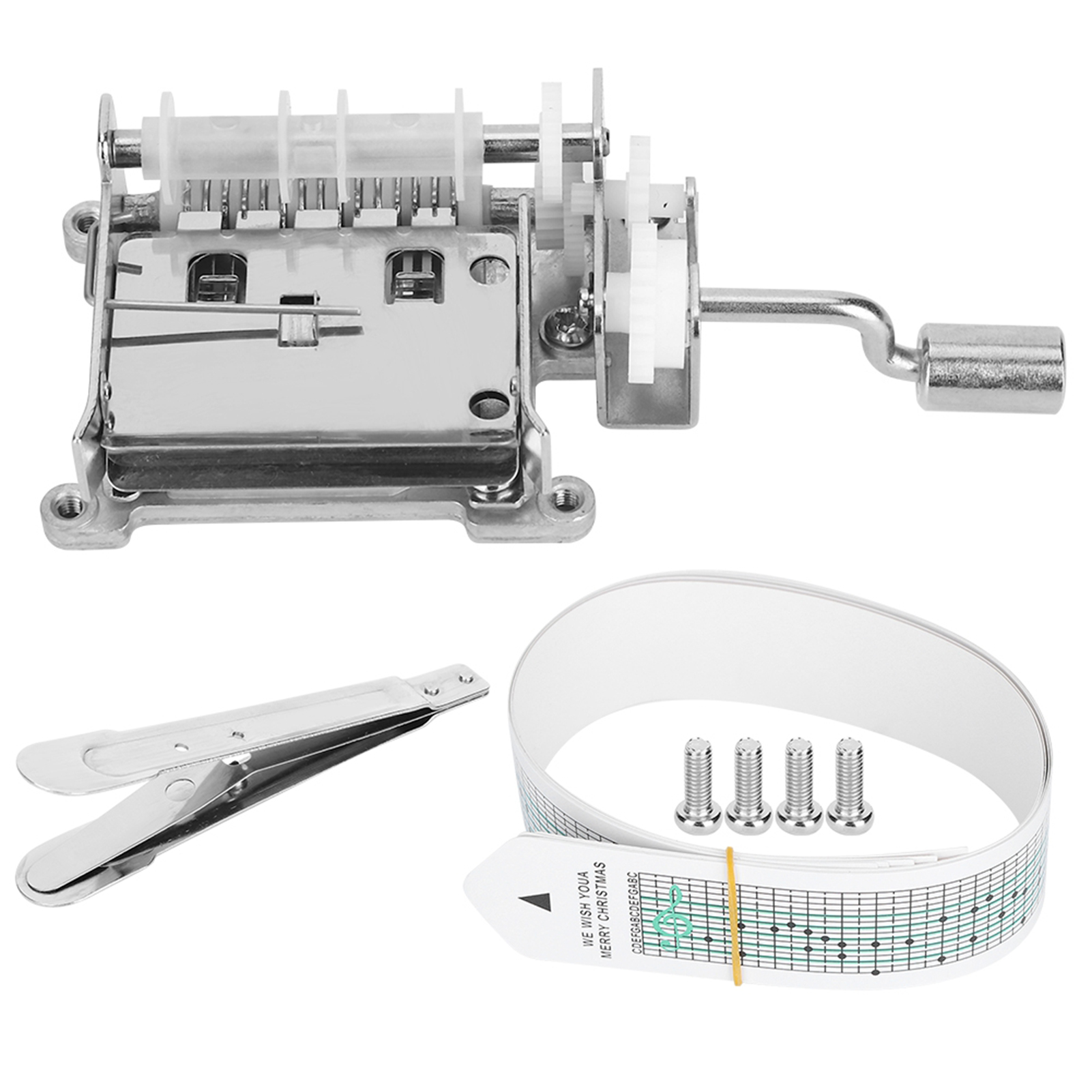 15-ton-spieluhrmechanismus Mit Kurbel Und Locher – Musikalisches Diy-werkzeug