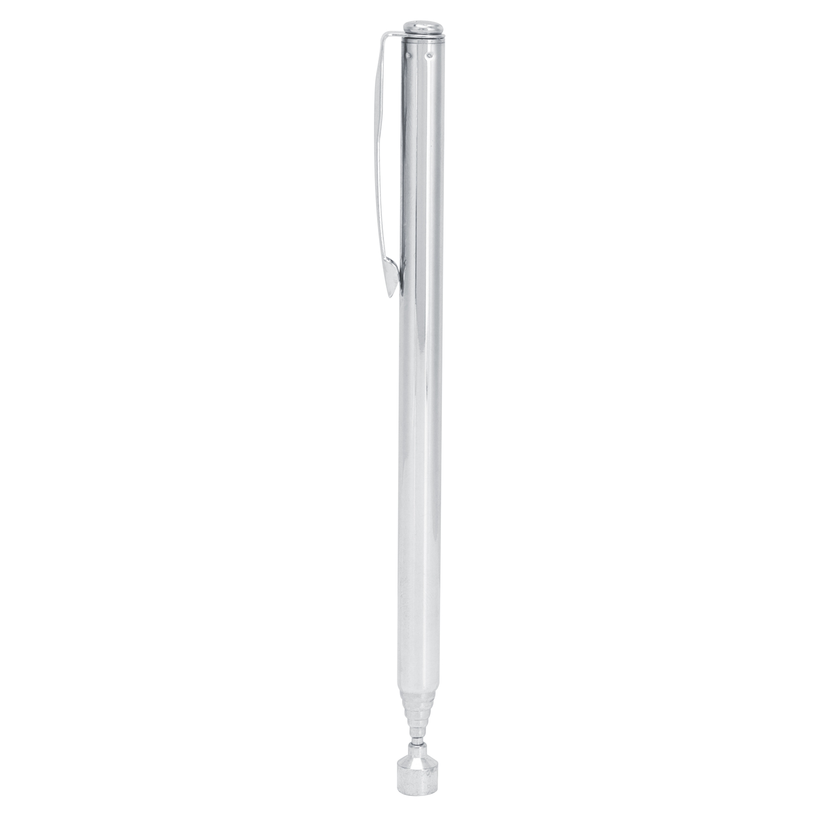 900 G (2 Lb) Permanentmagnet-edelstahl-aufhebestift, Teleskop-aufhebewerkzeug Mit Clip, Silber