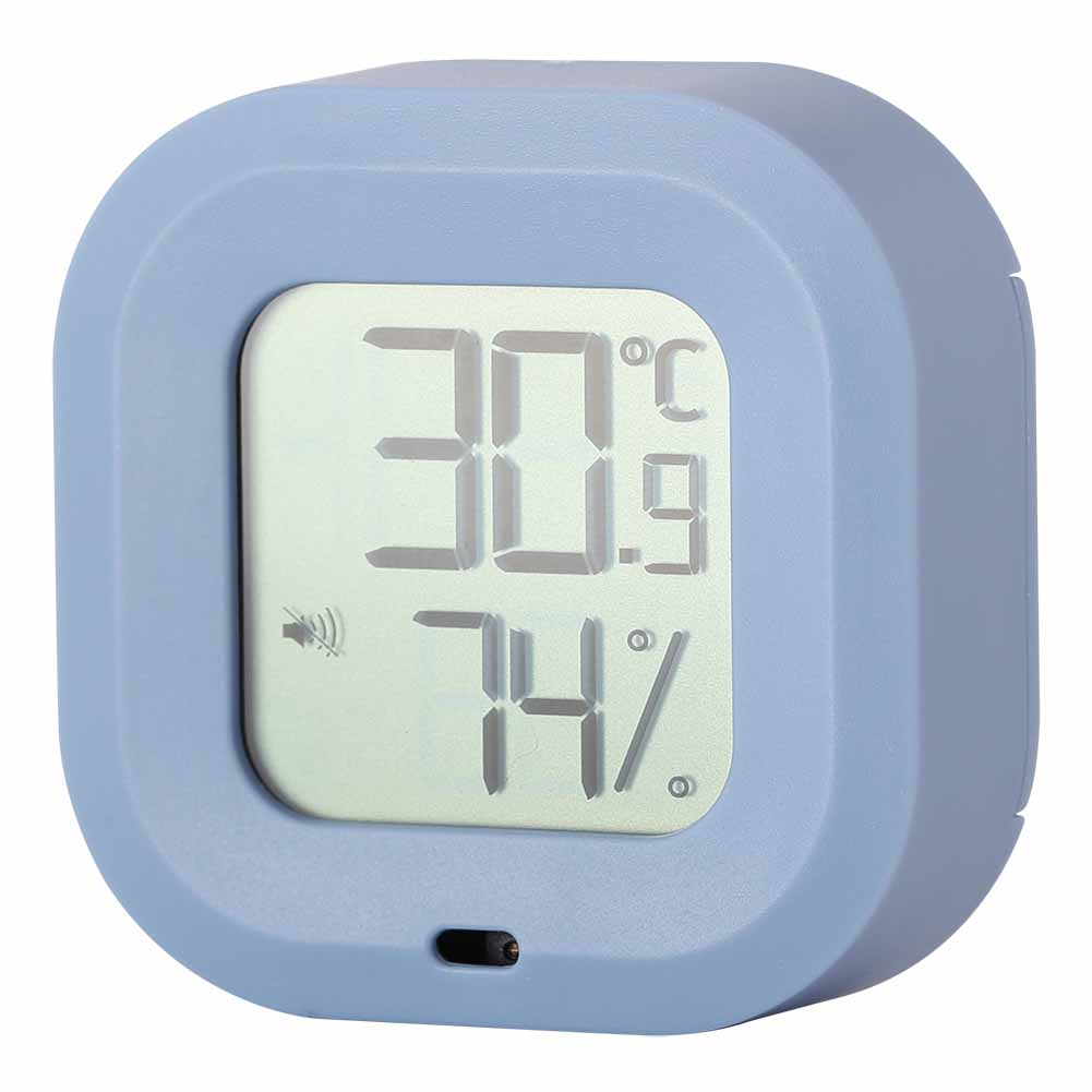 Bluetooth Smart Thermometer-hygrometer Zur Überwachung Von Temperatur Und Luftfeuchtigkeit In Innenräumen (haus, Garage, Gewächshaus, Blau).